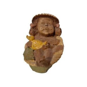 Resin Figurine Tom Clark Cairn Gnome Darcy Girl Rubber Ducky Bath Shell Coin